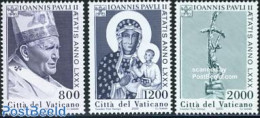 Vatican 2000 Pope John Paul II Birthday 3v, Mint NH, Religion - Various - Pope - Joint Issues - Neufs