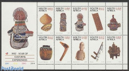 South Africa 1997 Cultural Experience 10v M/s, Mint NH, Art - Handicrafts - Unused Stamps