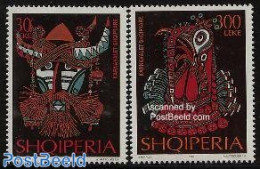 Albania 1999 Carnival Masks 2v, Mint NH, Various - Folklore - Albanie