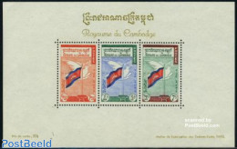 Cambodia 1960 Christmas & Peace S/s, Mint NH, History - Religion - Flags - Christmas - Natale