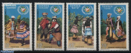 Dahomey 1969 Dances 4v, Mint NH, Performance Art - Various - Dance & Ballet - Costumes - Folklore - Tanz