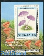 Grenada 1989 Mushrooms S/s, Mint NH, Nature - Mushrooms - Mushrooms