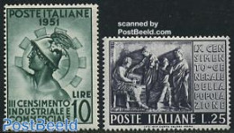 Italy 1951 Commerce & Industry 2v, Mint NH, Various - Export & Trade - Industry - Otros & Sin Clasificación