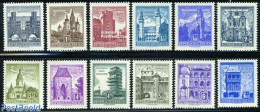 Austria 1958 Definitives 12v, Mint NH, Transport - Aircraft & Aviation - Art - Architecture - Ongebruikt