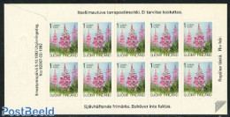 Finland 1992 Flowers 1v S-a, Foil Sheet Of 10, Mint NH, Nature - Flowers & Plants - Nuovi