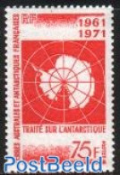 French Antarctic Territory 1971 Antarctic Treaty 1v, Mint NH, Science - Various - The Arctic & Antarctica - Maps - Unused Stamps