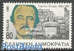 Greece 1990 H. Schliemann 1v, Joint Issue Germany, Mint NH, History - Various - Archaeology - Germans - Joint Issues - Ungebraucht