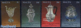 Malta 1994 Silver Art Objects 4v, Mint NH, Art - Art & Antique Objects - Malta