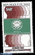 Mali 1985 French Speaking Countries 1v, Mint NH, Science - Esperanto And Languages - Malí (1959-...)