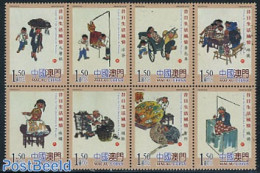 Macao 2007 Daily Life 8v [+++], Mint NH, Health - Various - Food & Drink - Street Life - Textiles - Unused Stamps