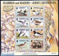 Jersey 1997 PACIFIC 97, Birds 8v M/s, Mint NH, Nature - Birds - Ducks - Puffins - Jersey