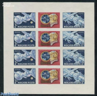 Hungary 1969 Sojuz 4-5 M/s Imperforated, Mint NH, Transport - Space Exploration - Neufs