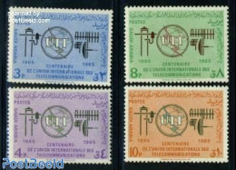 Saudi Arabia 1965 I.T.U. 4v, Mint NH, Science - Various - Telecommunication - I.T.U. - Telecom