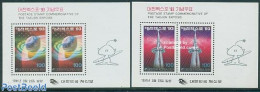 Korea, South 1991 Expo 93 2 S/s, Mint NH, Various - World Expositions - Korea (Süd-)