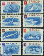 Romania 1962 Watersports 8v, Mint NH, Sport - Transport - Kayaks & Rowing - Sailing - Sport (other And Mixed) - Ships .. - Nuevos