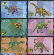 Nevis 1999 Preh. Animals 6v, Mint NH, Nature - Prehistoric Animals - Préhistoriques