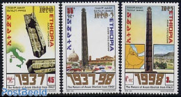 Ethiopia 1998 Treasure Return 3v, Mint NH, Various - Maps - Art - Art & Antique Objects - Museums - Géographie