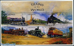 Grenada 1996 Railways 6v M/s, Mint NH, Transport - Railways - Trains