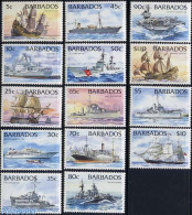 Barbados 1994 Ships 14v (wihout Year), Mint NH, Transport - Ships And Boats - Boten