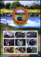 Isle Of Man 2010 Railways 6v M/s, Mint NH, Transport - Railways - Treinen