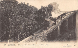 52-LANGRES-CHEMIN DE FER A CREMAILLIERE-N 609-F/0165 - Langres