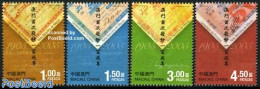 Macao 2005 100 Years Banknotes In Macau 4v, Mint NH, Various - Money On Stamps - Unused Stamps