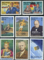 Maldives 1991 Events 8v, Mint NH, History - Sport - Transport - American Presidents - Churchill - History - Netherland.. - Sir Winston Churchill