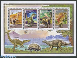 Congo Dem. Republic, (zaire) 2012 Preh. Animals 4v M/s, Mint NH, Nature - Prehistoric Animals - Prehistorics