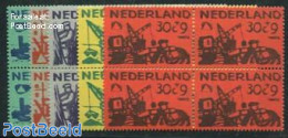 Netherlands 1959 Delta Works 5v, Blocks Of 4 [+], Mint NH, Transport - Ships And Boats - Nuovi