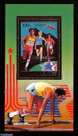 Guinea, Republic 1985 Olympic Games, Gold, S/s, Mint NH, Sport - Transport - Athletics - Olympic Games - Space Explora.. - Athlétisme