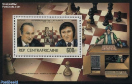 Central Africa 1983 Chess Masters S/s, Mint NH, Sport - Chess - Echecs