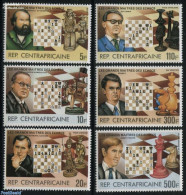 Central Africa 1983 Chess Masters 6v, Mint NH, Sport - Chess - Chess