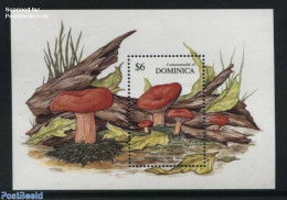 Dominica 1991 Lactarius Volemus S/s, Mint NH, Nature - Mushrooms - Champignons