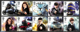 Great Britain 2018 Harry Potter 10v (2x [::::]), Mint NH, Performance Art - Transport - Film - Movie Stars - Automobil.. - Ongebruikt