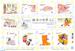 Japan 2020 The World Of Children Picture Book Series No. 4 10v M/s S-a, Mint NH, Various - Teddy Bears - Art - Childre.. - Nuovi