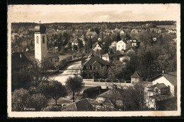 AK Planegg, Blick Auf Den Gesamten Ort Und Die Kirche  - Other & Unclassified