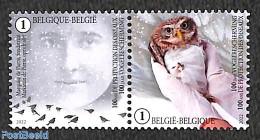 Belgium 2022 Bird Protection 2v [:], Mint NH, Nature - Birds - Owls - Ungebraucht