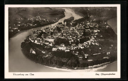 AK Wasserburg Am Inn, Fliegeraufnahme Der Gesamten Stadt  - Wasserburg (Inn)