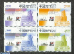 Macao 2022 Banco Nacional Ultramarino 4v [+], Mint NH, Transport - Various - Ships And Boats - Banking And Insurance - Unused Stamps