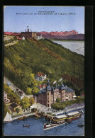 AK Leoni /Starnberger See, Hotel Leoni Und Die Rottmannshöhe Mit Zugspitze  - Zugspitze