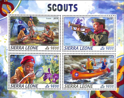 Sierra Leone 2018 Scouts, Mint NH, Nature - Performance Art - Sport - Transport - Flowers & Plants - Musical Instrumen.. - Música