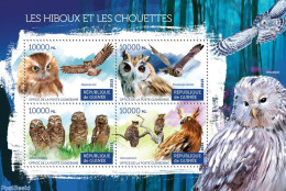 Guinea, Republic 2015 Owls, Mint NH, Nature - Birds Of Prey - Owls - Altri & Non Classificati