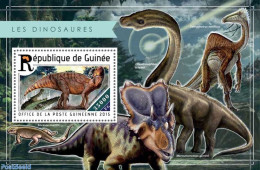 Guinea, Republic 2015 Dinosaurs, Mint NH, Nature - Prehistoric Animals - Prehistorisch