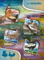 Guinea, Republic 2015 Bustards, Mint NH, Nature - Birds - Other & Unclassified