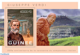 Guinea, Republic 2013 Giuseppe Verdi, Mint NH, Performance Art - Music - Art - Composers - Muziek