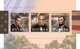 Guinea, Republic 2013 Abraham Lincoln, Mint NH, History - American Presidents - Andere & Zonder Classificatie