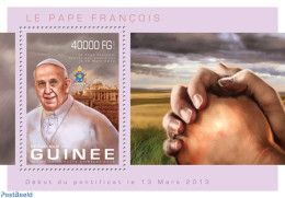 Guinea, Republic 2013 Pope Francis, Mint NH, Religion - Pope - Päpste