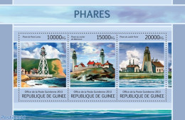 Guinea, Republic 2013 Lighthouses, Mint NH, Various - Lighthouses & Safety At Sea - Faros