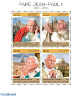 Guinea, Republic 2014 Pope John Paul II, Mint NH, Religion - Pope - Papi