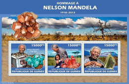 Guinea, Republic 2013 Tribute To Nelson Mandela, Mint NH, History - Geology - Nelson Mandela - Otros & Sin Clasificación
